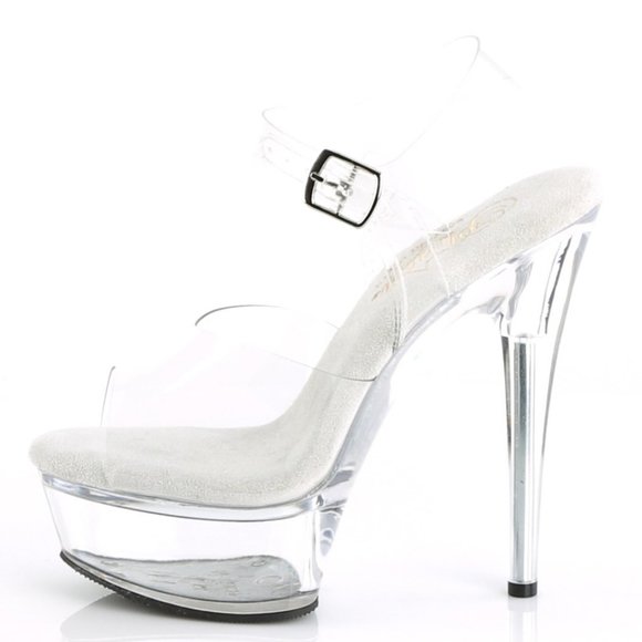 Platform Clear High Heel Shoes - Picture 1 of 5